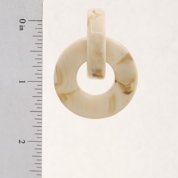 ACETATE ROUND EARRING