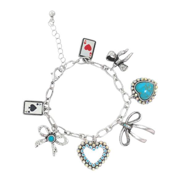 WESTERN STYLE MULTI CHARM BRACELET