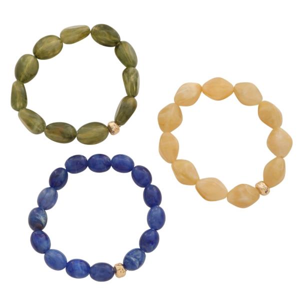 MIXED BEAD BRACELET SET