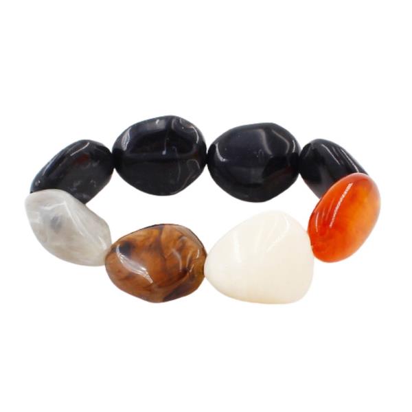 RESIN BEAD STRETCH BRACELET