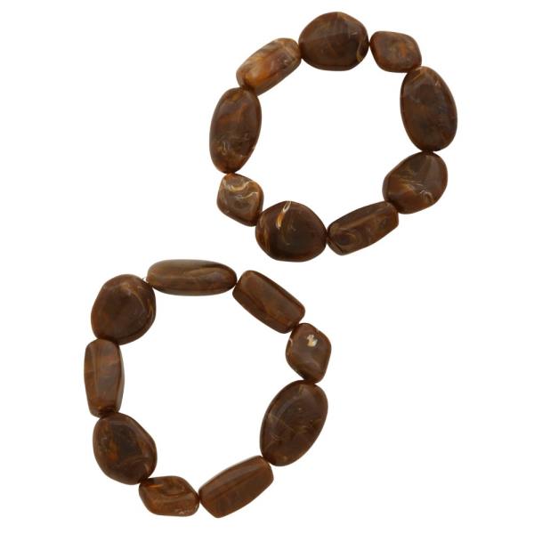 RESIN BEAD BRACELET SET