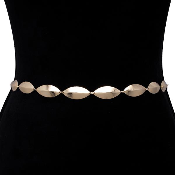OVAL METAL SHAPED HOOK BELT