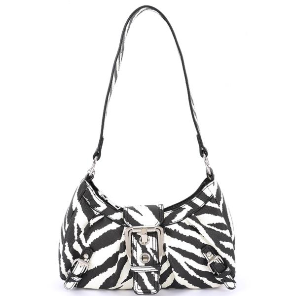 METAL BUCKLE SHOULDER BAG