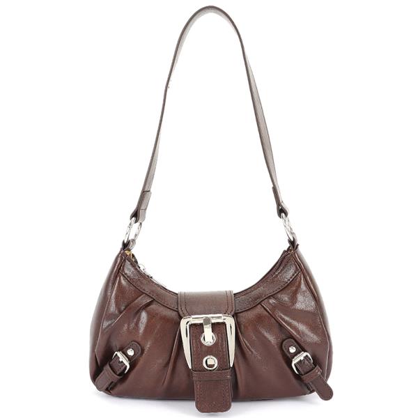 METAL BUCKLE SHOULDER BAG