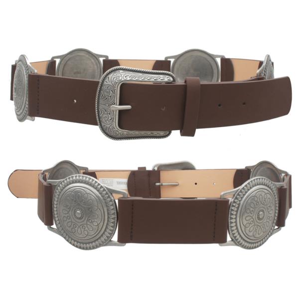 FLOWER MOTIF MEDALLION LINK BELT