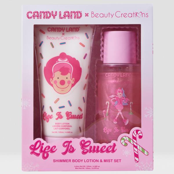 BEAUTY CREATIONS X CANDY LAND CREATIONS LIFE IS SWEET SHIMMER BODY LOTION AND MIST SET