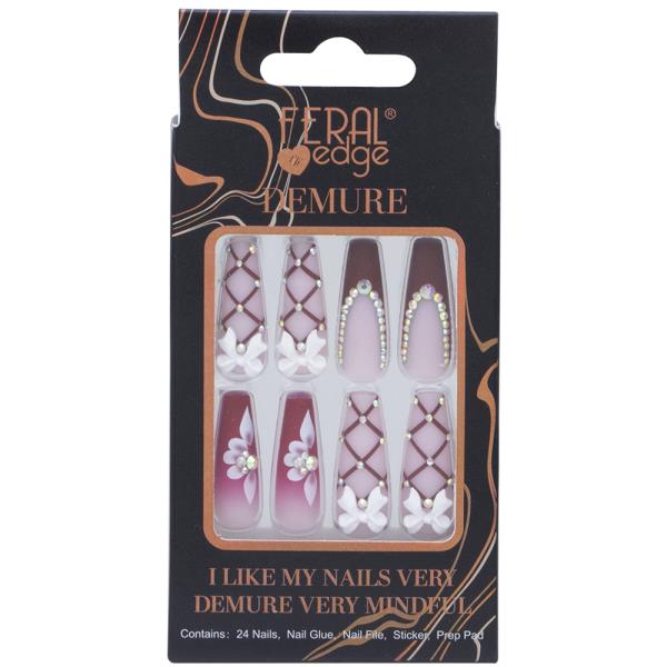 FERAL EDGE DEMURE DESIGN121 NAIL DECORATION SET