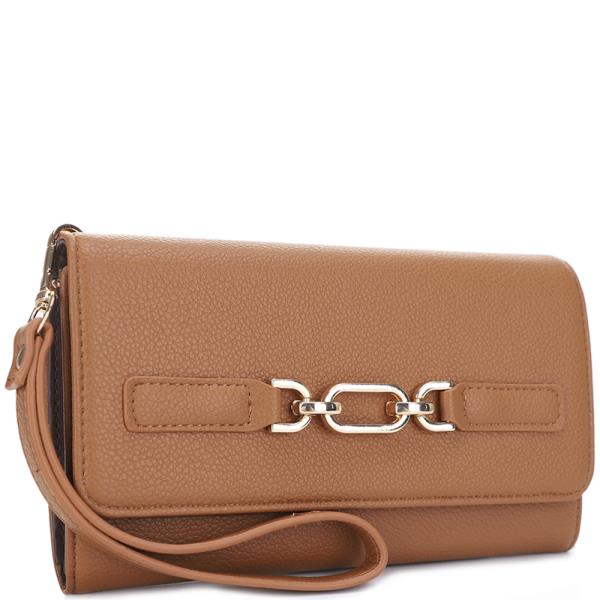 TEXTURED HAND STRAP WALLET