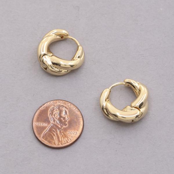 SODAJO HOOP GOLD DIPPED EARRING