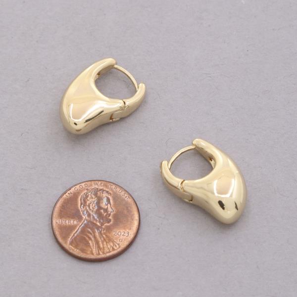 SODAJO METAL GOLD DIPPED EARRING