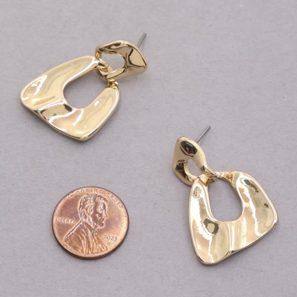 SODAJO METAL GOLD DIPPED EARRING