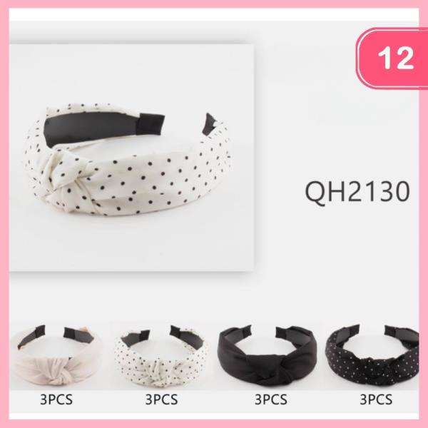 CHUNKY KNOTTED HEADBAND (12 UNITS)