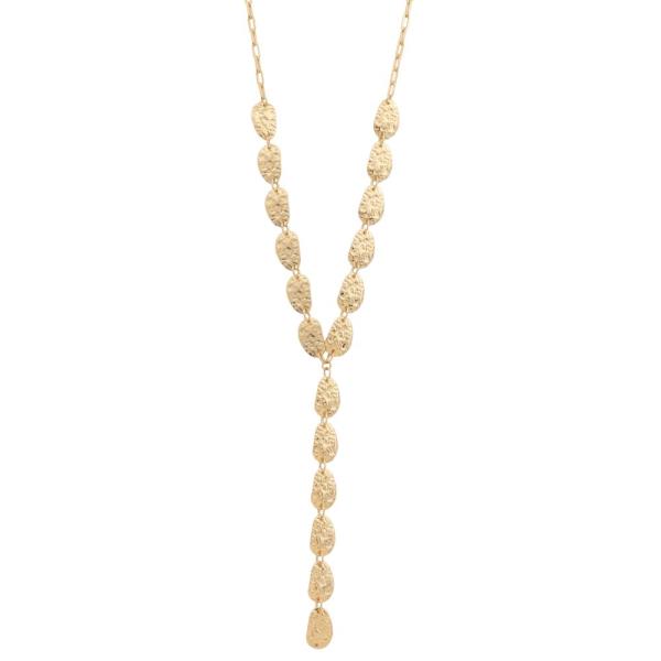 Y SHAPE METAL NECKLACE