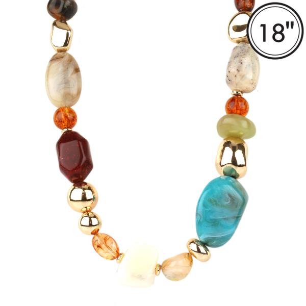 MARBLE BEAD NECKLACE