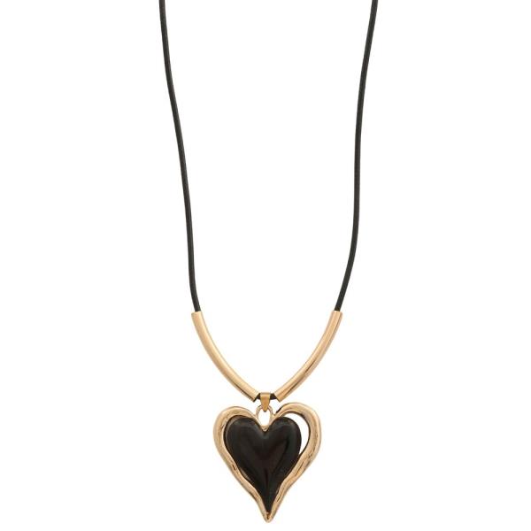 SDJ HEART PENDANT NECKLACE