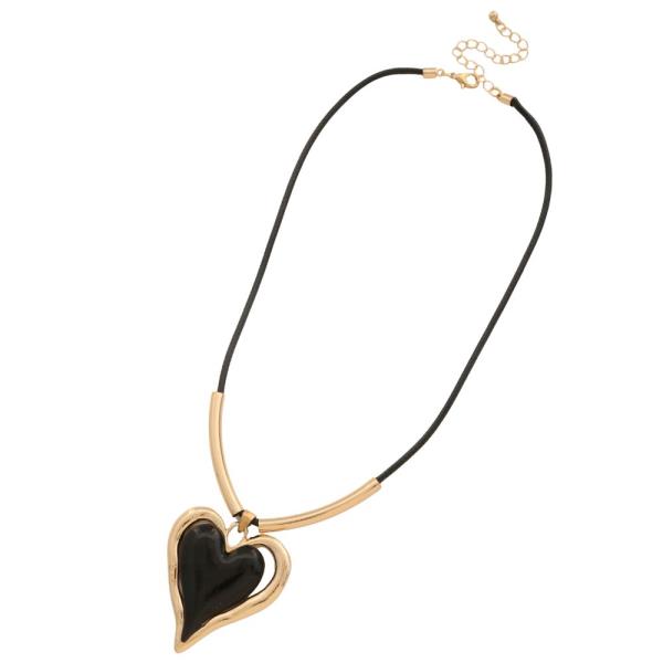 SDJ HEART PENDANT NECKLACE
