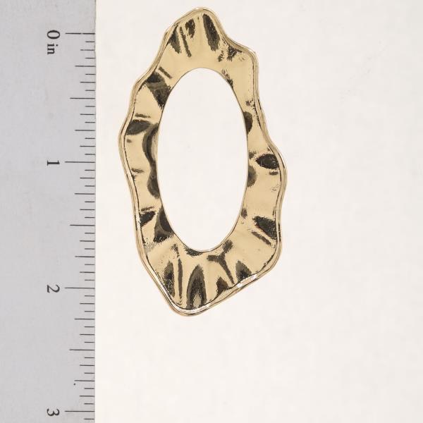 SDJ OVAL METAL EARRING