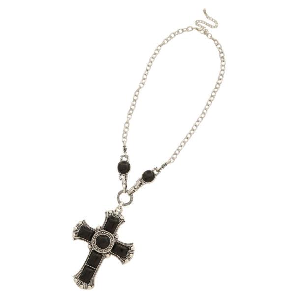 SDJ CROSS PENDANT NECKLACE