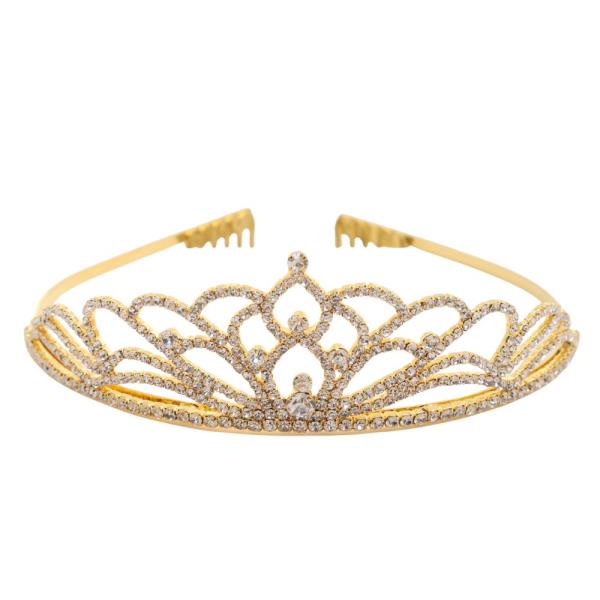 RHINESTONE CROWN TIARA