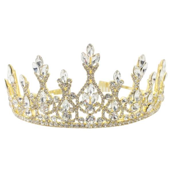RHINESTONE ROYAL CROWN TIARA