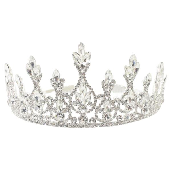 RHINESTONE ROYAL CROWN TIARA