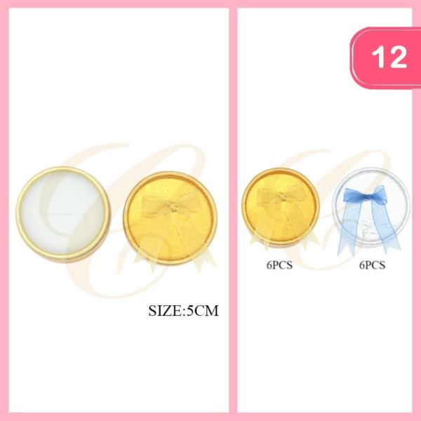 GIFT ROUND JEWELRY EMPTY CASE (12 UNITS)