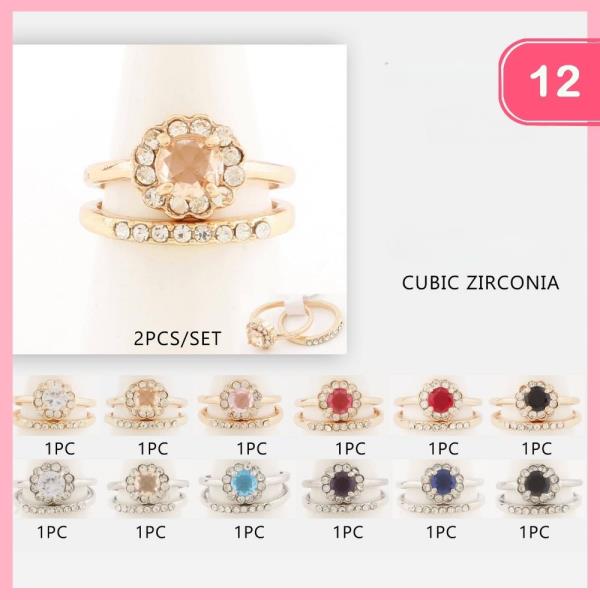 CUBIC ZIRCONIA (12 UNITS)