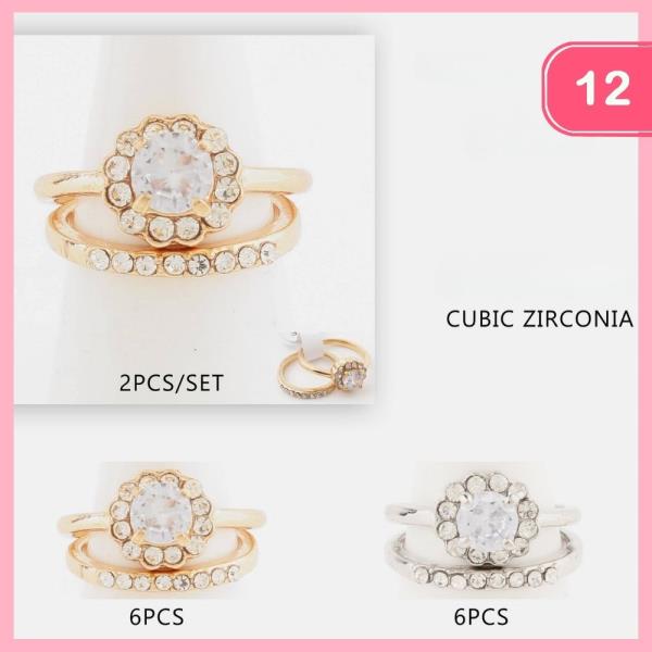 CUBIC ZIRCONIA (12 UNITS)