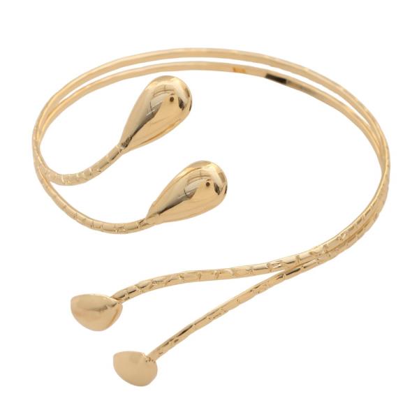 TEARDROP METAL CUFF BRACELET