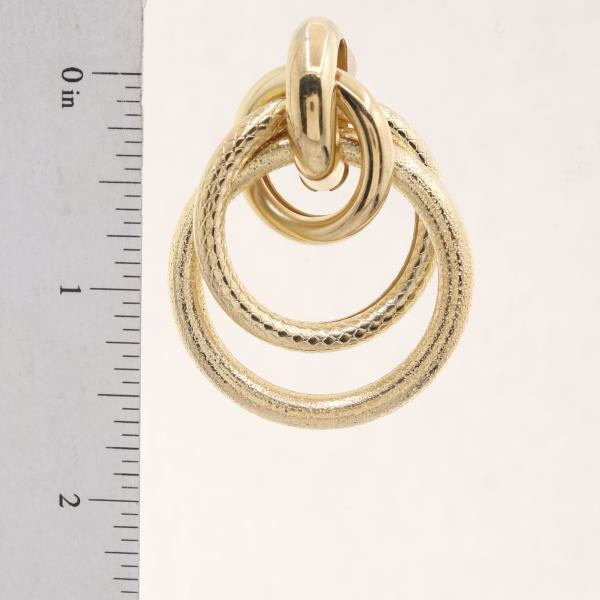 KNOT RING LINK METAL EARRING