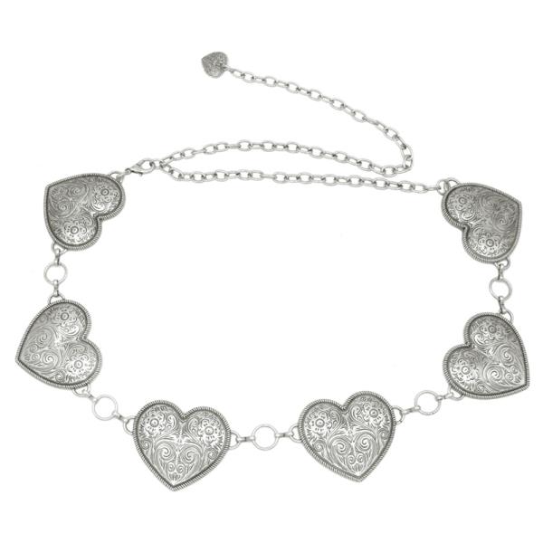 SOUTHERN HEART CHAIN CONCHO BELT