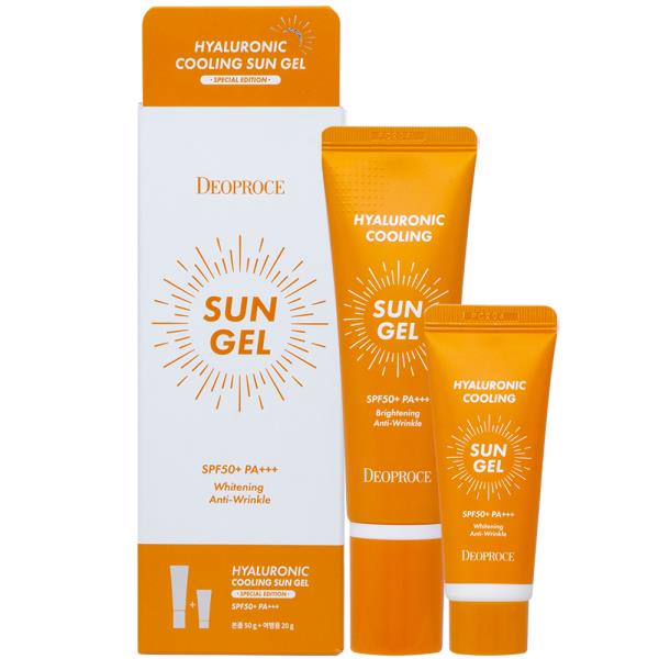 DEOPROCE HYALURONIC COOLING SUN GEL W EXTRA