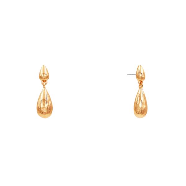 METAL TEARDROP DANGLE EARRING
