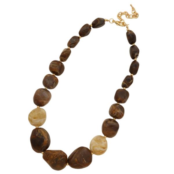 ACETATE BEAD NECKLACE