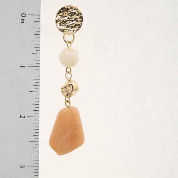STONE LINK DANGLE EARRING