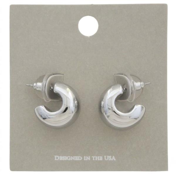 MINI OPEN HOOP EARRING