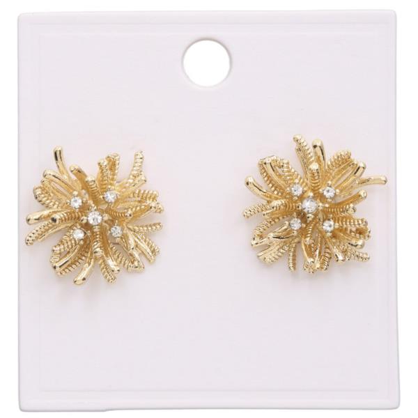 FLOWER METAL EARRING