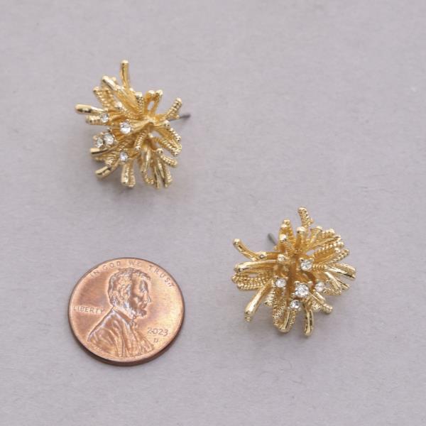 FLOWER METAL EARRING