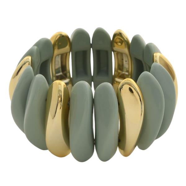 TWO TONE BEAD BRACELET