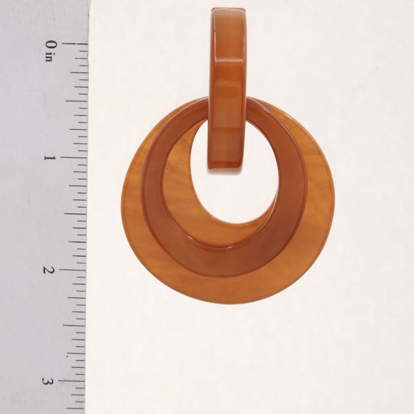 ACRYLIC OVAL LINK DROP EARRING