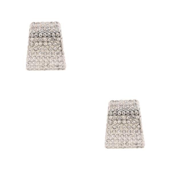 RHINESTONE METAL EARRING