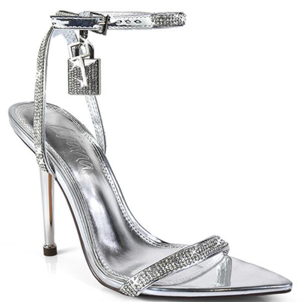 RHINESTONE KEY LOCK ANKLE HEEL 12 PAIRS