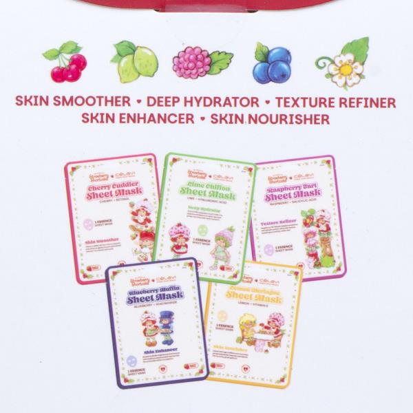 CELAVI X STRAWBERRY SHORTCAKE HOLIDAY 5PC SHEET MASK PACK