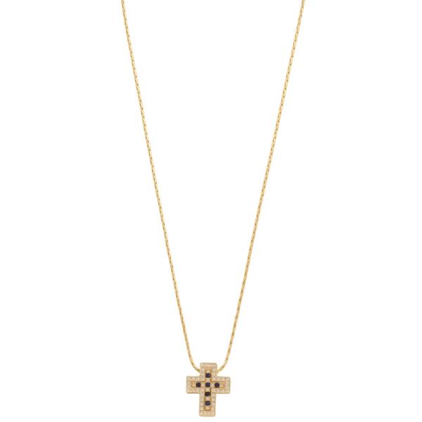 SODAJO CROSS PENDANT GOLD DIPPED NECKLACE