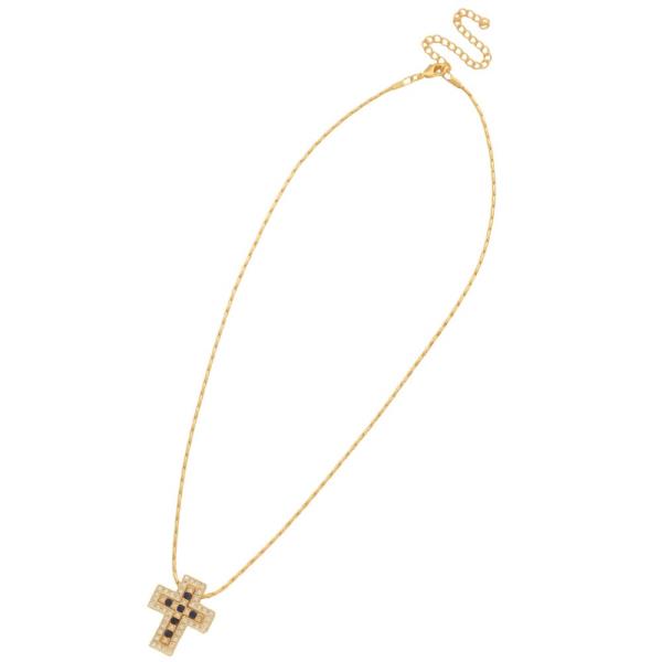 SODAJO CROSS PENDANT GOLD DIPPED NECKLACE