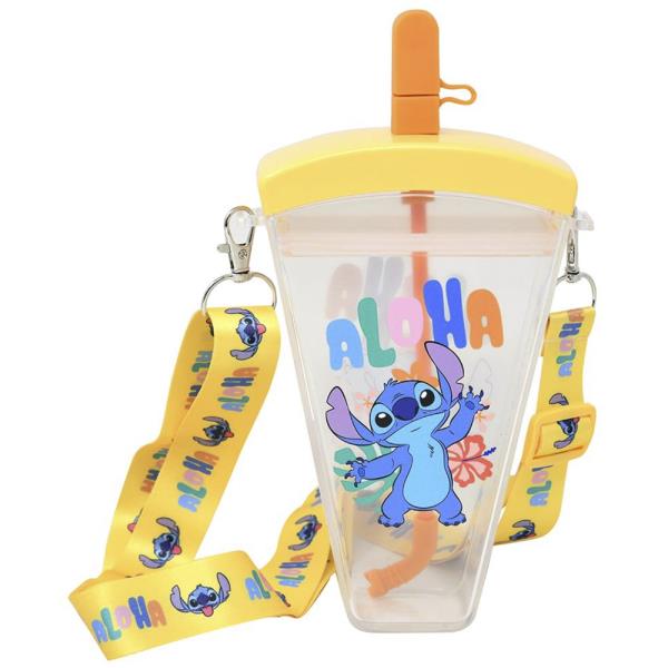 STITCH ALOHA NOVELTY WEDGE SHAPED BOTTLE W LANYARD