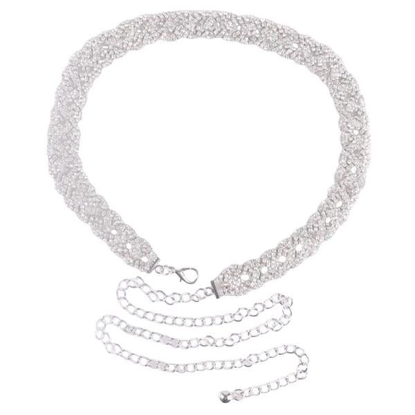RHINESTONE CHAIN BELT