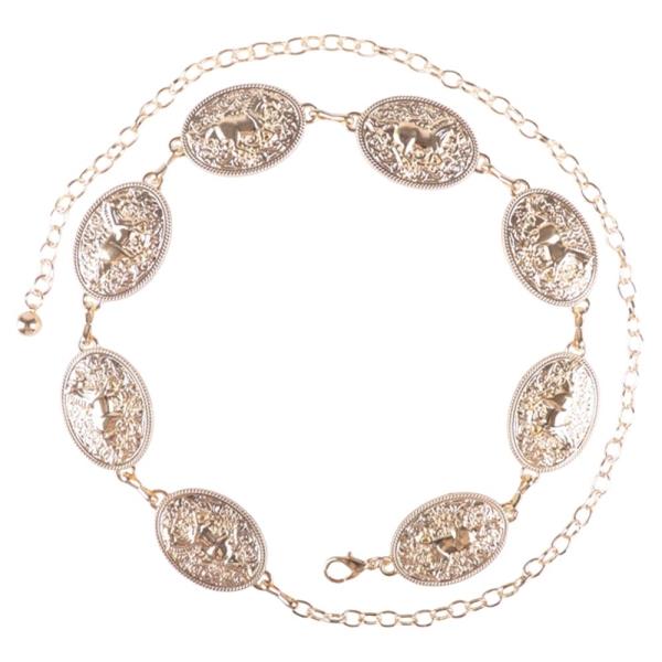 WESTERN OVAL METAL LINK CHAIN BELT