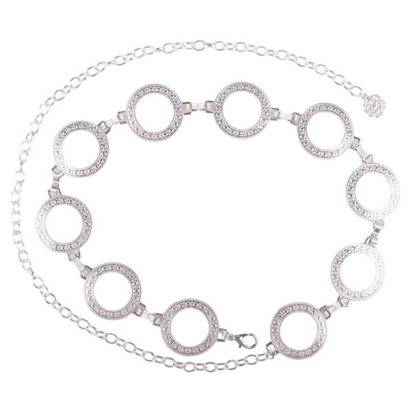 LARGE CIRCLE METAL LINK CHAIN BELT