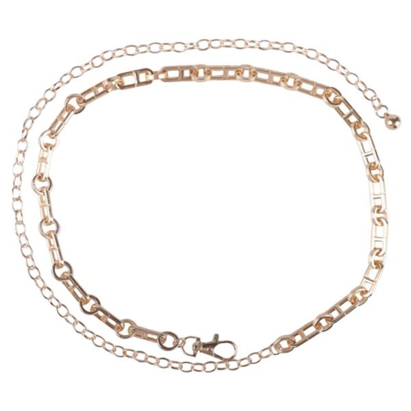 METAL OVAL LINK CHAIN BELT